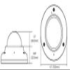 Digital WATCHDOG DWC-MPV72Wi28ATW MEGApix IVA+ 2.1MP IR WDR 3DDNR POE Outdoor Network Dome Camera with 2.8mm Fixed Lens Lens, RJ45 Connection view 2