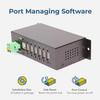 Coolgear 6 Port Managed USB 2.0 Hub with DIN-Rail Mount, Individual Port Control, and Surge Protection view 4