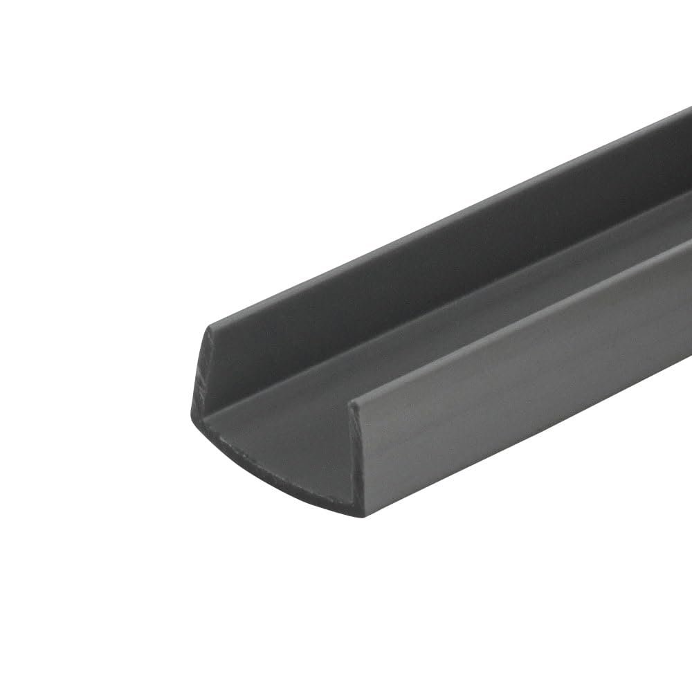 Outwater Plastics 341R-SIL Silver 3/4 Inch Rigid Vinyl Plastic U Channel C Channel 72 Inch Lengths (Pack of 18 Pieces, 108 feet Total)