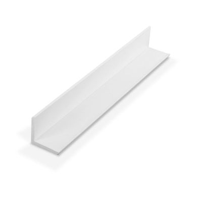 Outwater Plastics 1936-Wh White 1 Inch X 1 Inch X 7/64 (.100) Inch Thick Styrene Plastic Even Leg Angle Moulding 72 Inch Lengths (Pack of 18 Pieces, 108 feet Total)