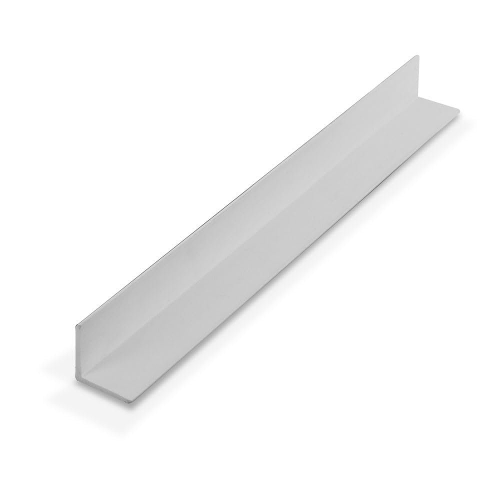 Outwater Plastics 1935-Wh White 3/4'' X 3/4'' X 5/64'' (.078'') Thick Styrene Plastic Even Leg Angle Moulding 72 Inch Lengths (Pack of 10 Pieces, 60 feet Total)