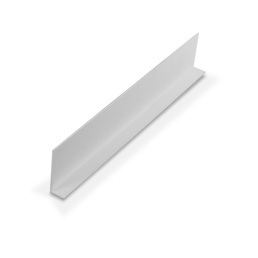 Outwater Plastics 1441-Wh White 3/8 Inch X 1-1/4 Inch X 3/64 (.047) Inch Thick Styrene Plastic Angle Moulding 72 Inch Lengths (Pack of 10 Pieces, 60 feet Total)