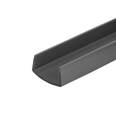 Outwater Plastics Silver 3/4'' Rigid Vinyl Plastic U-Channel/C-Channel 72 Inch Lengths (Pack of 10 Pieces, 60 feet Total)