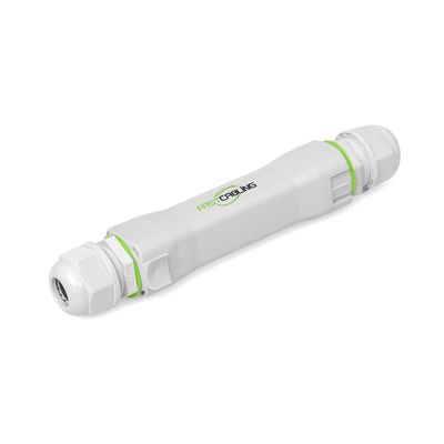 FASTCALBING Waterproof Direct Burial PoE Extender for IP Camera, Ethernet Extension Breaking 100m Distance Limit, Outdoor PoE Repeater, IEEE 802.3af/at/bt, PoE+, Plug and Play
