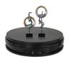LINGOSHUN Rotating Turntable,360 Two-Way Motorised Turntable,Strong Load-Bearing,Used for Toys,Cosmetics, Jewelry,Medium-Sized Crafts Ornaments/Black / 35cm/13.8in view 1
