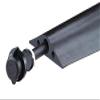 Checkers Cable Protector, 1-Channel, Black, 5 ft. x 2"H, Max. Cable Dia.: 1-1/2" - RFD9-5 view 1