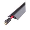 Checkers Cable Protector, 1-Channel, Black, 10 ft. x 1"H, Max. Cable Dia.: 3/4" - RFD4-10 view 1