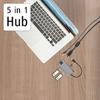 Hama USB-C Multiport, 5 Ports, HDMI+LAN view 2