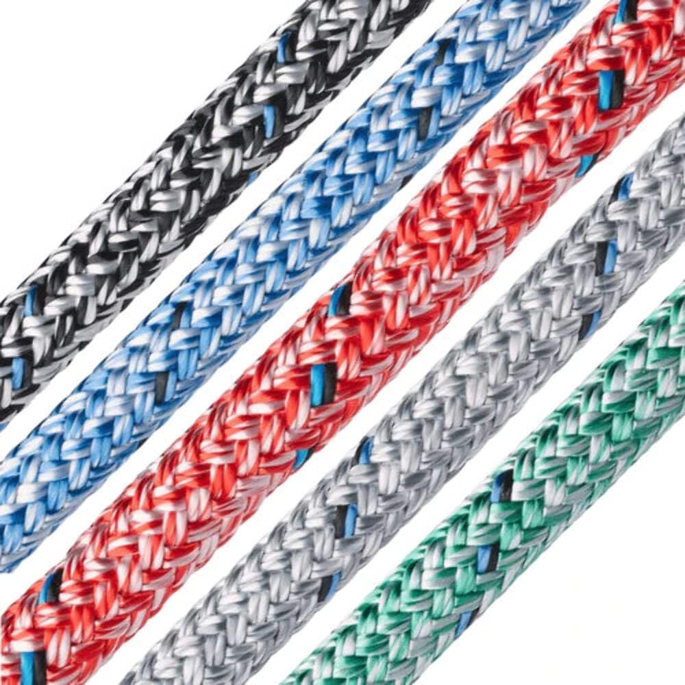 Marlow Blue Ocean Doublebraid 1/4in (6mm) - Red Marble - 80 Feet Long