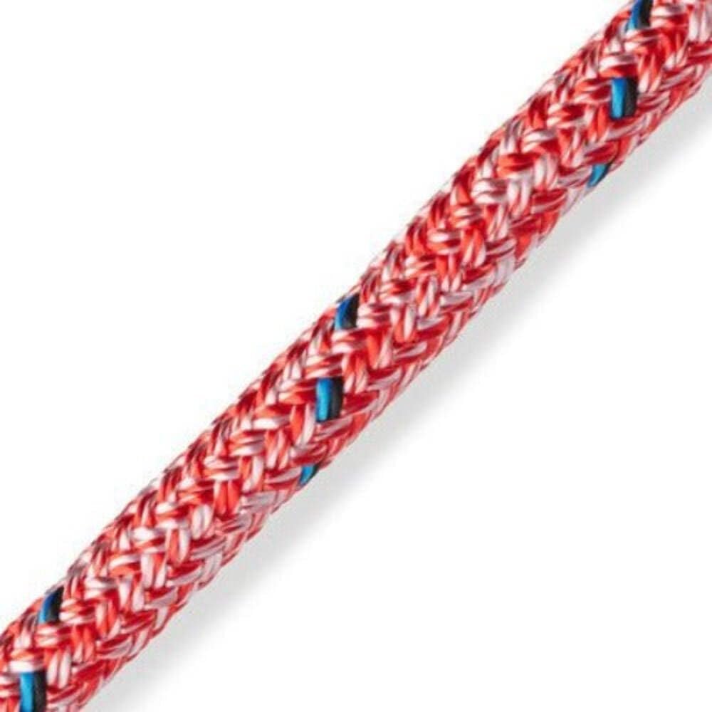 Marlow Blue Ocean Doublebraid 3/8in (10mm) - Red Marble - 70 Feet Long