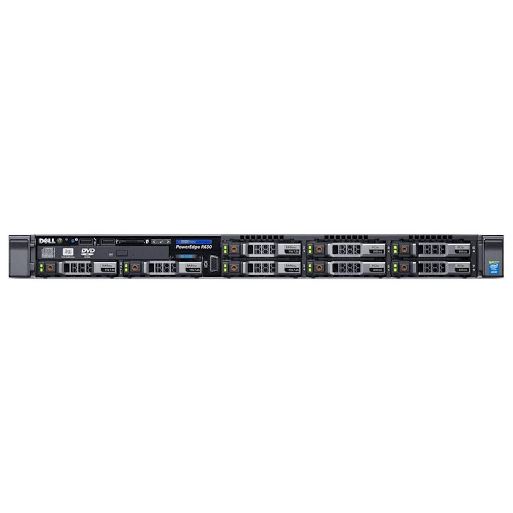 Dell PowerEdge R630 8B 2.5" SFF - 2X Intel Xeon E5-2697 v3 2.6GHz 14 Core Processors, 128GB DDR4, PERC S130, 2X 2TB 2.5" HDDs, I350, iDRAC 8 Enterprise, 2X 750W PSU, Bezel, Rails (Renewed)