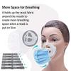 CAIGE Mask Extenders Strap Ear Savers 6 Gears Adjustable Masks Extension Hook,3D Mask Bracket Internal Support Holder Frame Silicone Reusable for Medical Face Mask,Disposable Face Mask (Set of 6) view 2