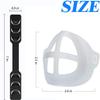 CAIGE Mask Extenders Strap Ear Savers 6 Gears Adjustable Masks Extension Hook,3D Mask Bracket Internal Support Holder Frame Silicone Reusable for Medical Face Mask,Disposable Face Mask (Set of 6) view 3