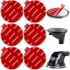 AZXYI 6 Pack 53mm(2.09inch) Adhesives for Suction Cup Replacement, Windshield Mount Adhesive Replacement Kit, Compatible with Mounting Disk, GPS Dash Cam and Socket Car Dashboard Suction Cup Mount view 1
