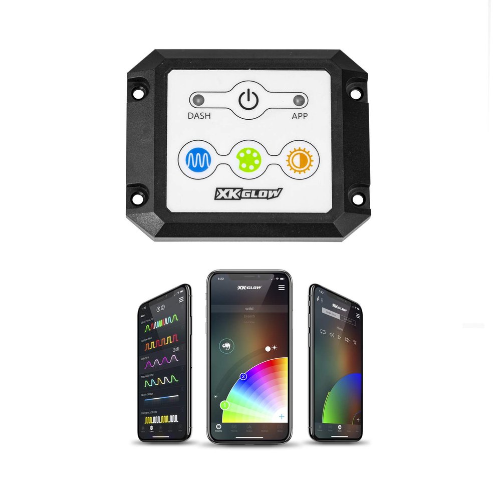 XKGLOW XK-Chrome-DM Dash Surface Mount XKCHROME Controller