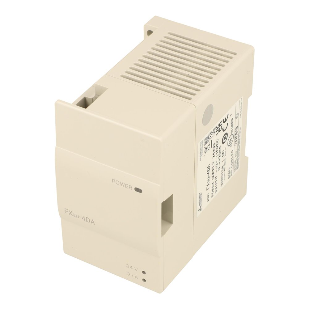 MITSUBISHI FX3U-4DA Output Module, FX Series, Analog, 4 Channel, 4-20 MA,