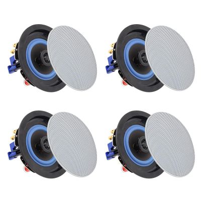 Herdio 4 Inch 320 Watts 2-Way Bluetooth Ceiling Speakers Package Perfect for Home Theater System, Living Room,Office,Flush Mount4 Speakers