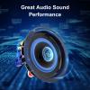 Herdio 4 Inch 320 Watts 2-Way Bluetooth Ceiling Speakers Package Perfect for Home Theater System, Living Room,Office,Flush Mount4 Speakers view 2