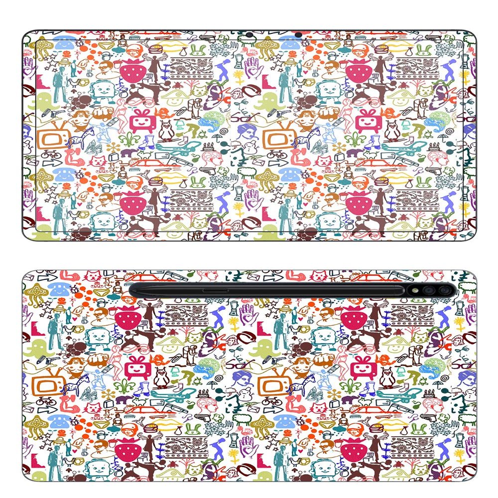 Decalrus - Protective Decal Skin Sticker for Samsung Galaxy Tab S7 (11" Screen) Tablet Cover wrap SAgalaxyTab_S7-13