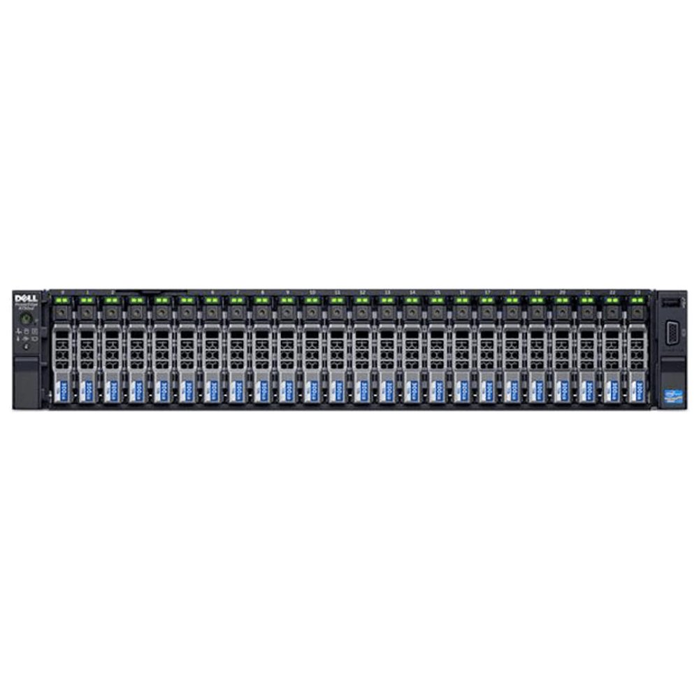 Dell PowerEdge R730xd 24B 2.5" SFF - 2X Intel Xeon E5-2640 v4 2.4GHz 10 Core Processors, 128GB DDR4, PERC H730P, 8X HDD/SSD Trays, X520/I350, iDRAC 8 Enterprise, 2X 750W PSUs, Bezel, Rails (Renewed)