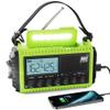 Raynic Emergency Weather Radio, 5000mAh/18500mWh Weather Radio, Portable Solar Hand Crank Radio with AM/FM/SW/NOAA, Cell Phone Charger, Headphone Jack, Flashlight and SOS Siren view 1