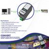 COMMFRONT Compact Industrial RS485 Device Server, RS485 to Ethernet Converter, Modbus RTU to Modbus TCP Converter, 600W Surge and 15kV ESD Protection, DIN-Rail Mount, Power Adapter Included view 4