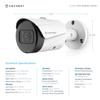 Amcrest 2-Pack UltraHD 5MP Outdoor POE Camera 2592 x 1944p Bullet IP Security Camera, Outdoor IP67 Waterproof, 103 FOV, 2.8mm Lens, 98.4ft Night Vision, 5-Megapixel, IP5M-B1186EW-28MM (White) view 3
