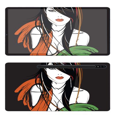 Decalrus - Protective Decal Skin Sticker for Samsung Galaxy Tab S7 Plus (12.4" Screen) Tablet Cover wrap SAgalaxyTab_S7plus-146