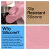 GORILLA GRIP BPA-Free Soft Silicone Oven Mitts and Pot Holders Sets of 4, Heat Resistant Waterproof Cooking Gloves, Thick Cotton Lining, Flexible Gripping for Baking Grilling, Kitchen Trivets, Pink view 3