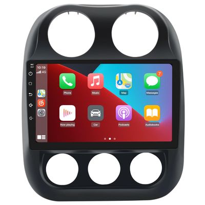 10.1 Inch Car Stereo Radio [2GRAM 32GROM] for Jeep Patriot Compass 2010-2016 with Wireless CarPlay Android Auto,Android 13 Player Radio with Bluetooth,WiFi,SWC,Mirror Link, GPS