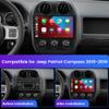 10.1 Inch Car Stereo Radio [2GRAM 32GROM] for Jeep Patriot Compass 2010-2016 with Wireless CarPlay Android Auto,Android 13 Player Radio with Bluetooth,WiFi,SWC,Mirror Link, GPS view 2