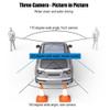 Car Driving Recorder, 4 Inch Full 1080P 3 Lens Car DVR Video Driving Recorder Dash Camera Rearview Camera 170 Degree Wide Angel Support G-Sensor Loop Recording Motion Detection view 3