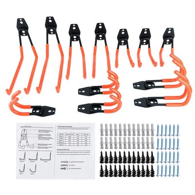Zerone Garage Hanger, 12Pcs Garage Hooks Organization Storage Hanger WallMount for Power Tool Rope Shovel Bike