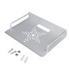 Lavandi Aluminum Alloy Large TV Accessories Wall-Mounted Shelf Bracket WiFi Router TV Box Set-top Box Length12.99In Width8.26In view 1