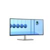Dell U3421WE UltraSharp Curved Monitor, 34.14 Inch Ultrawide Monitor WQHD (3440 x 1440p at 60Hz), in-Plane Switching Technology, 100mmx100mm VESA Mounting Support, Platinum Silver view 2