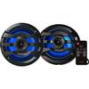 Kenwood KFC-1673MRBL 6-3/4" Marine/Car Speakers Black w/RGB view 1