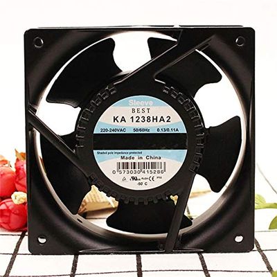 KA1238HA2 220V high Temperature Resistance Waterproof Fan,120x120x38mm Metal Blades axia Cooling Fan