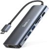 dockteck 7-in-1 USB C Hub with 4K 60Hz HDMI, 1Gbps Ethernet, 100W Power Delivery, SD/TF Card Slots, USB 3.0 Data Ports for MacBook, iPad Pro, XPS view 1