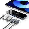 iPad Pro USB C Hub Adapter, Dockteck 5 in 1 Dongle with 4K@60Hz HDMI, Type C to 3.5mm Audio Headphone Jack, 100W PD and 2 USB 3.0 for iPad Pro 2021 2020 M1 12.9/11, iPad Air 5/4, Mini 6 view 1