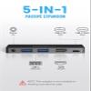 iPad Pro USB C Hub Adapter, Dockteck 5 in 1 Dongle with 4K@60Hz HDMI, Type C to 3.5mm Audio Headphone Jack, 100W PD and 2 USB 3.0 for iPad Pro 2021 2020 M1 12.9/11, iPad Air 5/4, Mini 6 view 2