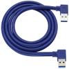 AAOTOKK 90 Degree USB 3.0 A Male to USB Data Transfer & Charging Extension Cable - 1M/3ft Blue (Keyboard, Mouse, Flash Drive, Hard Drive) view 1