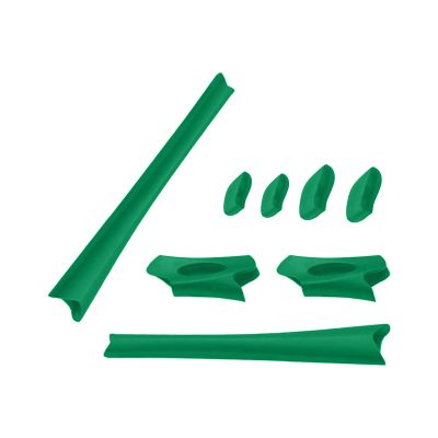 LenzReborn Replacement Earsocks Nosepieces Rubber Kits for Oakley Flak Jacket XLJ Sunglass - Deep Green