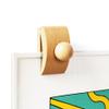4 Tapestry Hangers Small, Quilt Hangers for Wall Hangings, Blanket Hanger Clamps, Carpet Rug Display, Wooden Wall Clips for Hanging (Light) view 1