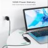 USB C Hub HDMI PD Adapter for MacBook Air/Pro, Surface Pro 7/8, XPS and More, Dockteck 6-in-1 Type C Hub with 4K 60Hz, 100W PD, SD & microSD Card Reader, 2 USB 3.0 Data 5Gbps view 4