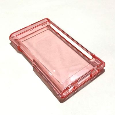 bestforyou for Sony A55 Case,Clear Crystal Transparent Front and Back Case Cover for Sony Walkman NW A50 A55 A56 A57 (Clear red)