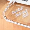 120Pcs Self Adhesive Transparent Cable Clips Wire Holder Sticky Heavy Duty Cable Clips Tidy and Organizer Drop Cord Management for TV PC Laptop Ethernet Cable Desktop Home Office view 2