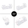 120Pcs Self Adhesive Transparent Cable Clips Wire Holder Sticky Heavy Duty Cable Clips Tidy and Organizer Drop Cord Management for TV PC Laptop Ethernet Cable Desktop Home Office view 4