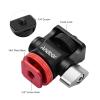 Andoer Mini Monitor Mount Tripod Head Cold Shoe Adapter Aluminum Alloy 1/4 Inch Screw for Mounting Camera Monitor Flash Microphone LED Fill Light (Red) view 3
