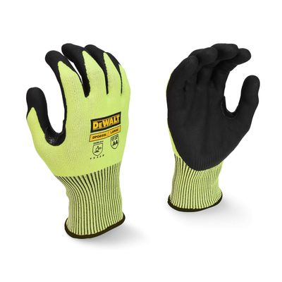 DPG855 Hi-Vis HPPE Fiberglass Cut Glove - Size S