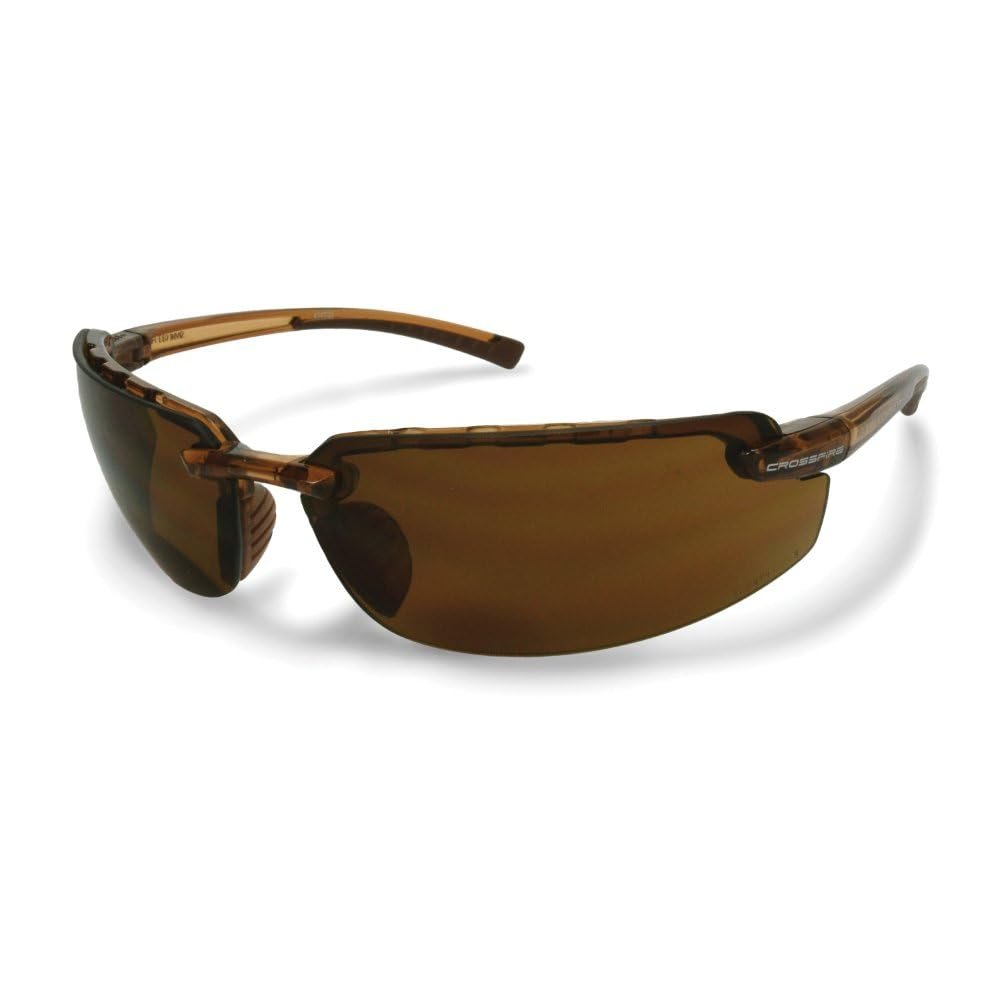 Safety Glass - Crystal Brown Lens - 2.0 Diopter